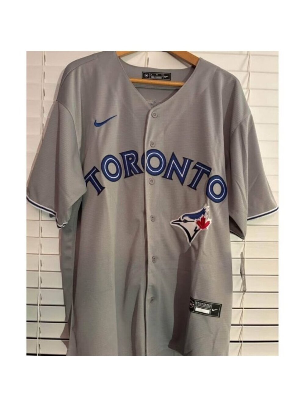 MLB Toronto Blue Jays Vladimir Guerrero Jr #27 Sewn Jersey Medium Gray Nike NWT